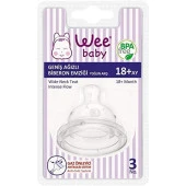 Wee Baby Yuvarlak Uçlu Geniş Ağızlı Biberon Emziği No: 3 854 - 1