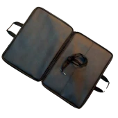 askılı, fermuarlı 35x50 resim çantası su geçirmez ketenli kumaş 35x50 proje çantası pembe thumbnail 2