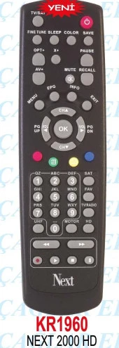 Next Ye-2000 HD Uydu Alıcısı Kumandası - 1
