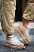 CH307 Renkli Tricot Erkek Ayakkabı Kum Splush - 5