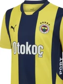 Fenerbahçe Orijinal Lisanslı 2024 Yeni Sezon Sarı Lacivert Çubuklu Forma + Bileklik Set Hediyelik Ahşap Kutulu - 7