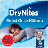 Drynites Emici Gece Külodu/Külot Bez Erkek 8-13 Yaş 30-48KG Large 45Adet 5PK*9 Alt Islatmalara Karşı thumbnail 3