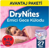 Drynites Emici Gece Külodu/Külot Bez Kız 8-13 Yaş 30-48KG Large 18 Adet 2PK*9 Alt Islatmalara Karşı - 3
