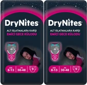 Drynites Emici Gece Külodu/Külot Bez Kız 8-13 Yaş 30-48KG Large 18 Adet 2PK*9 Alt Islatmalara Karşı - 1