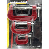 Mengene İşkence Ay Tipi Sıkıştırma Seti 3'lü 25 50 75 MM - 3