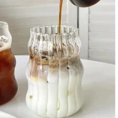 2li Pipetli Kleemeiero Sunum Bardağı Meşrubat Kahve Soğuk İçecek Hediyelik Bardak 500ml - 3