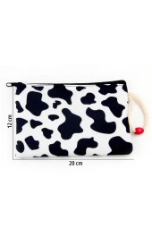 Dana Desenli Dalmaçyalı Kalemlik Fermuarlı Makyaj Çantası Orta Boy 12cm X 20cm - 3
