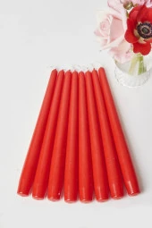 Sanat Sepet İşleri Pastel Renk Konik Şamdan Mum - 4' Lü Set - 3