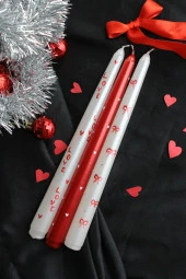 Sanat Sepet İşleri DESENLİ EL YAPIMI ÖZEL TASARIM PİNTEREST ŞAMDAN MUMU - 2