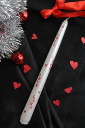 Sanat Sepet İşleri DESENLİ EL YAPIMI ÖZEL TASARIM PİNTEREST ŞAMDAN MUMU - 4