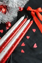 Sanat Sepet İşleri DESENLİ EL YAPIMI ÖZEL TASARIM PİNTEREST ŞAMDAN MUMU thumbnail 2