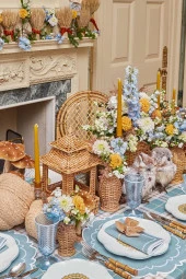 Sanat Sepet İşleri Pastel Renk Konik Şamdan Mum - 4' Lü Set - 6