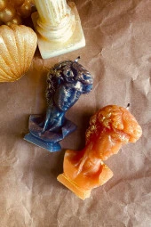 Sanat Sepet İşleri Premium Antik David Kokulu Dekoratif Mum Seti - 2'li - 2