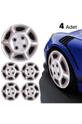 Hyundai Accent Yumurta Kasa 13'' Inç Jant Kapağı 4 Adet Kırılmaz Esnek - 3306 - 3