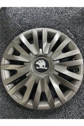 Skoda 13" Inç Inç Kırılmaz Jant Kapağı 4 Adet Füme 3911fümeskoda - 1