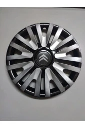 14 Inç Jant Kapağı Citroen Gri Renkli Kırılmaz 4 Adet Amblem 4911G9citroen - 1