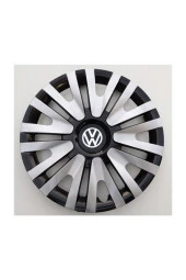 14'' Inç Volkswagen Jant Kapağı 4 Adet Çelik Jant Görünümlü Renkli - Kırılmaz Esnek 4911G9ww thumbnail 1