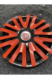 Fiat 14 Inc Kırmızı Renkli Jant Kapağı Kırılmaz 4911K9fiat thumbnail 1