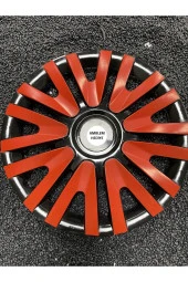 Toyota Uyumlu 14 Inc Kırmızı Jant Kapağı Kırılmaz 4adet 4911K9toyota - 1