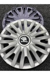 Skoda 14" Inç Inç Kırılmaz Jant Kapağı 4 AdetUyumlu 4911skoda - 1