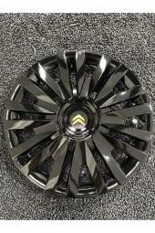 Citroen 14 Inc Jant Kapağı Siyah Kırılmaz 4911syhcitroen - 1