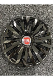 Fiat Siena 14" Kırılmaz Jant Kapağı Siyah 4911syhfiat - 2