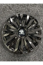 Skoda 14 Inc Jant Kapağı Siyah Kırılmaz 4911syhskoda - 1