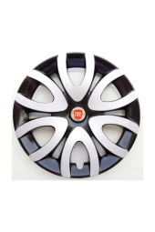15'' Inç Fiat Jant Kapağı 4 Adet Çelik Jant Görünümlü Renkli - Kırılmaz Esnek 5730G6fiat - 1