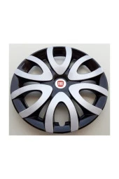 15'' Inç Fiat Jant Kapağı 4 Adet Çelik Jant Görünümlü Renkli - Kırılmaz Esnek 5730G6fiat - 2