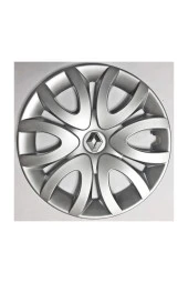 Renault Clio 4 15'' Inç Jant Kapağı 4 Adet Kırılmaz Esnek - Amblem Hediyeli 5736 - 1