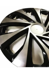 Ford Fiesta 15"inç Kırılmaz 4 Adet 1 Takım Siyah Gri Renkli Jant Kapağı 5810Çiftford thumbnail 2