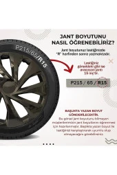 FORD UYUMLU 15 INC SİYAH JANT KAPAĞI KIRILMAZ 5810syhford thumbnail 2
