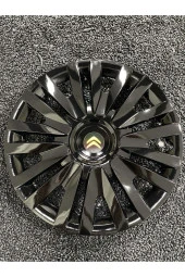 Citroen 15" Inç KIRILMAZ JANT KAPAĞI SİYAH 4 adet 5911syhcitroen - 1