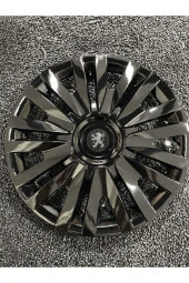Peugeot 307 15" Inç Kırılmaz Jant Kapağı Siyah 4 Adet 5911syhpeugeot - 1