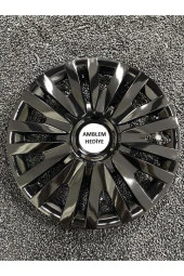Renault Master 15" Inç KIRILMAZ JANT KAPAĞI SİYAH 4 adet 5911syhrenault - 1