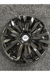 TOYOTA UYUMLU 15 INC SİYAH JANT KAPAĞI KIRILMAZ 4adet 5911syhtoyota - 1