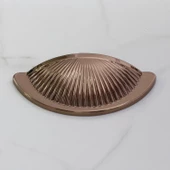 Yelken Midye Çanak 64 mm Düğme Bronz Mobilya Mutfak Dolabı Çekmece Dolap Kulpları Kulpu Kulb thumbnail 7