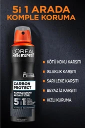 Loreal Paris Carbon Protect Anti Perspirant 5'i 1 Arada Erkek Sprey Deodorant 150 ml - 3