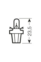12v 1.2w Mavi Soketli Gösterge Ampulü 10 Adet 2721 Mfx - 3