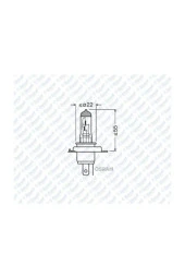 Ampul H4 12v 5560w Tirnakli Far (43t) Classic- - 2