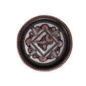 Erzincan El İşlemeli Bakır 35 CM YUVARLAK TEPSİ MİNESİZ - 3