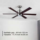 RBT486 BRW AYDINLATMALI TAVAN VANTİLATÖR - 1