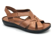 Ayakdaş %100 Hakiki Deri Tam Ortapedik Fus Pedli Taban Kadın Sandalet thumbnail 19