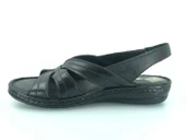 Ayakdaş %100 Hakiki Deri Tam Ortapedik Fus Pedli Taban Kadın Sandalet - 4