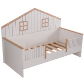 Setay Brüksel Yavrulu Montessori Yatak Karyola - Ceviz 90x190 cm - 3