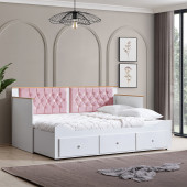 Setay Alaçatı Divan Karyola Çekmeceli Açılır Çift Kişilik + Soft Yatak 80x200 - 1