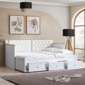 Setay Alaçatı Divan Karyola Çekmeceli Açılır Çift Kişilik + Soft Yatak 80x200 - 1