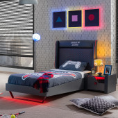 Setay Gamer Başlıklı Karyola, 100x200 - 1