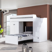 Setay White Ranza Dolap Karyola , 90x190 cm - 1
