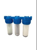 3/4 10" 3 ' LÜ SU FİLTRESİ AKTİVE KARBON SİLİPHOSLU ( KİREÇ ÖNLEYİCİ ) YIKANABİLİR KARTUŞLU - 1